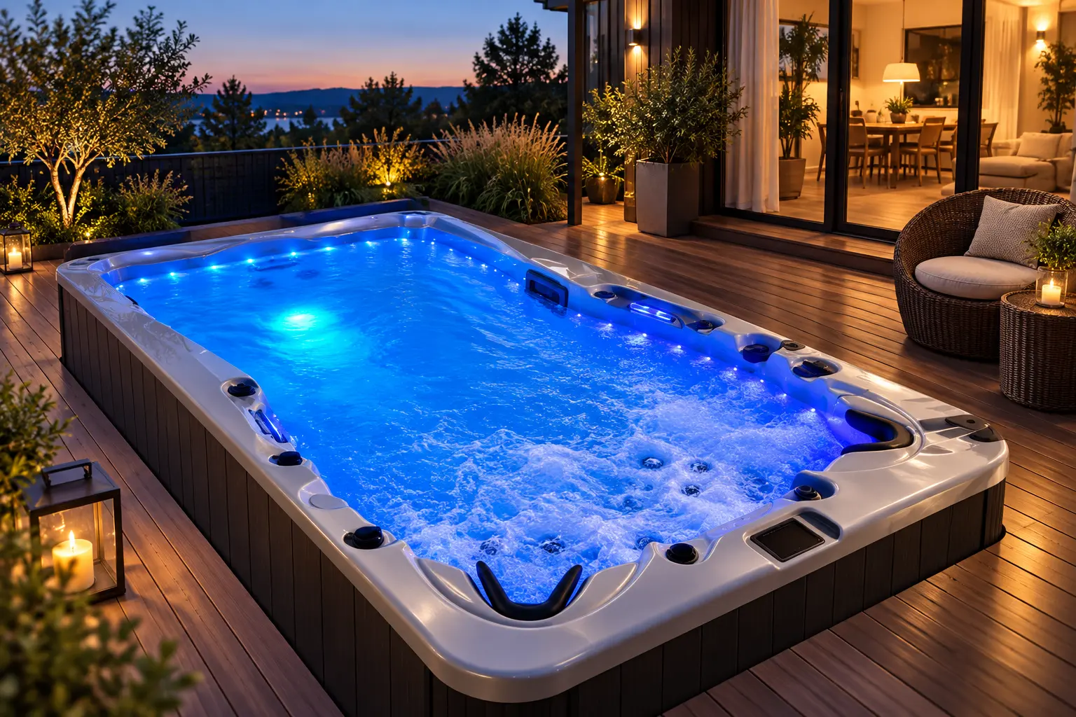 Плавательный бассейн Lovia Spa ZR6801 для плавания и гидромассажа